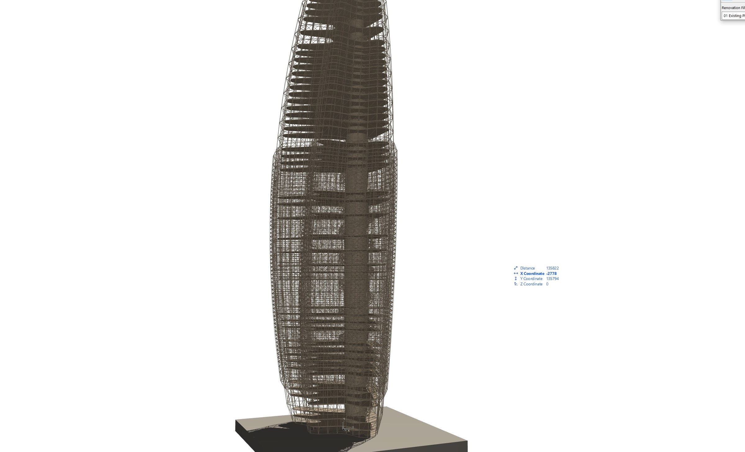 Off-Grid Skyscraper — elevation